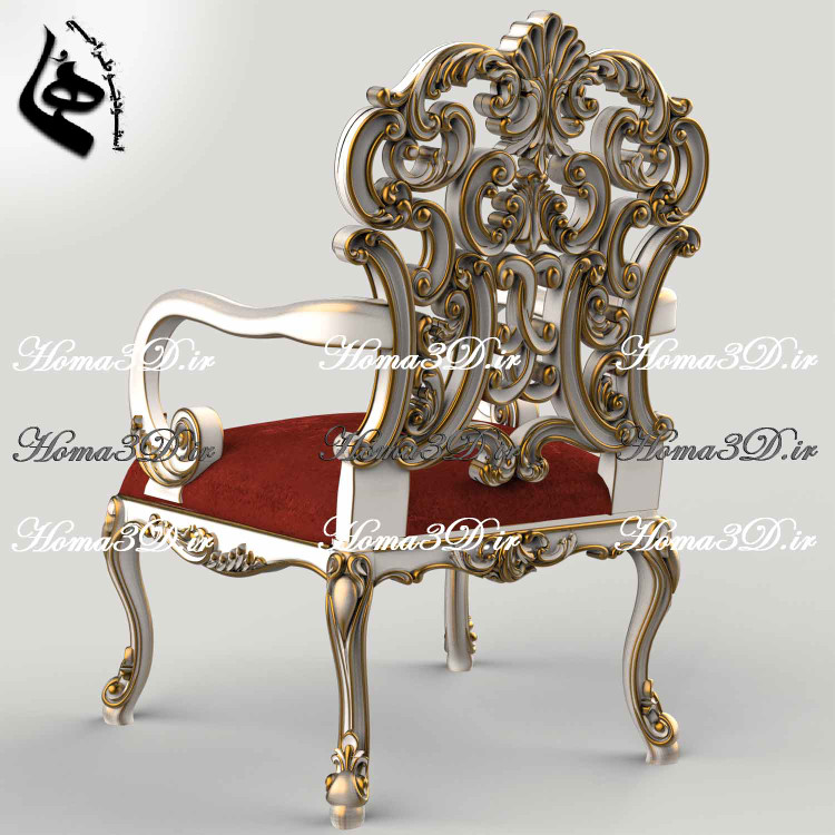 صندلی چپندر کینگ-صندلی چپندر مدل کینگ – تمام منبت لوکس و جذاب، خروجی تستشده با کیفیت بالا