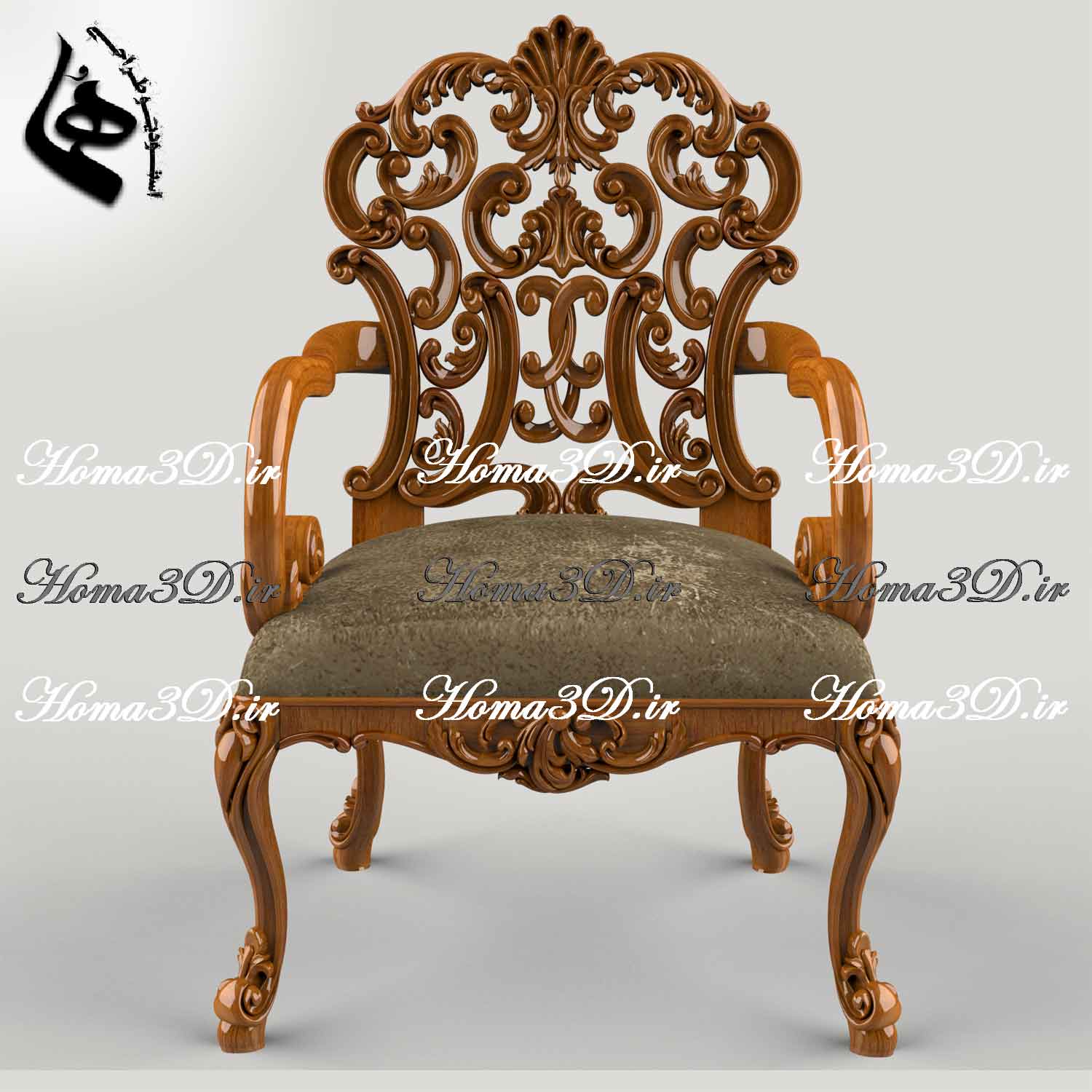 صندلی چپندر کینگ-صندلی چپندر مدل کینگ – تمام منبت لوکس و جذاب، خروجی تست‌شده با کیفیت بالا