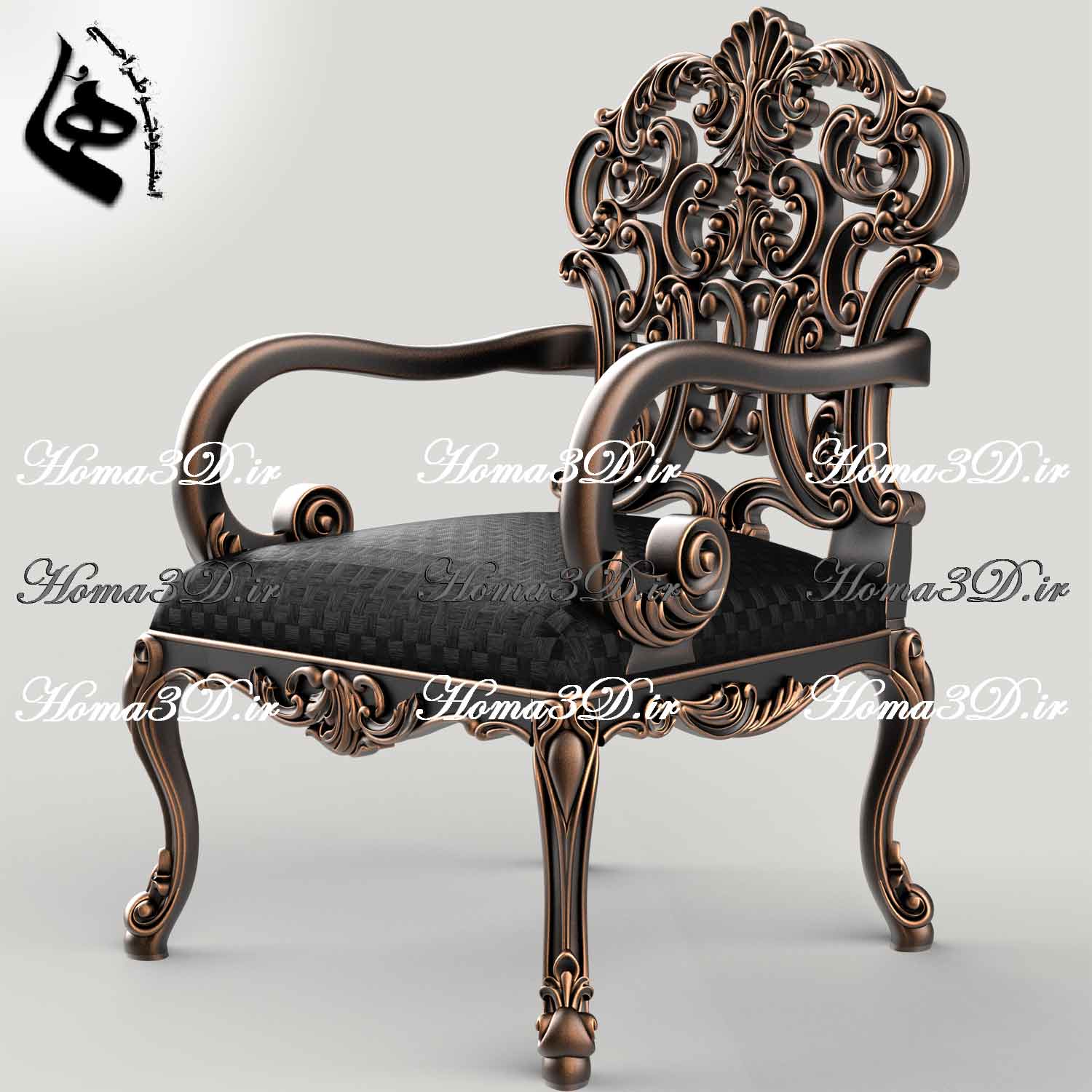 صندلی چپندر کینگ-صندلی چپندر مدل کینگ – تمام منبت لوکس و جذاب، خروجی تست‌شده با کیفیت بالا