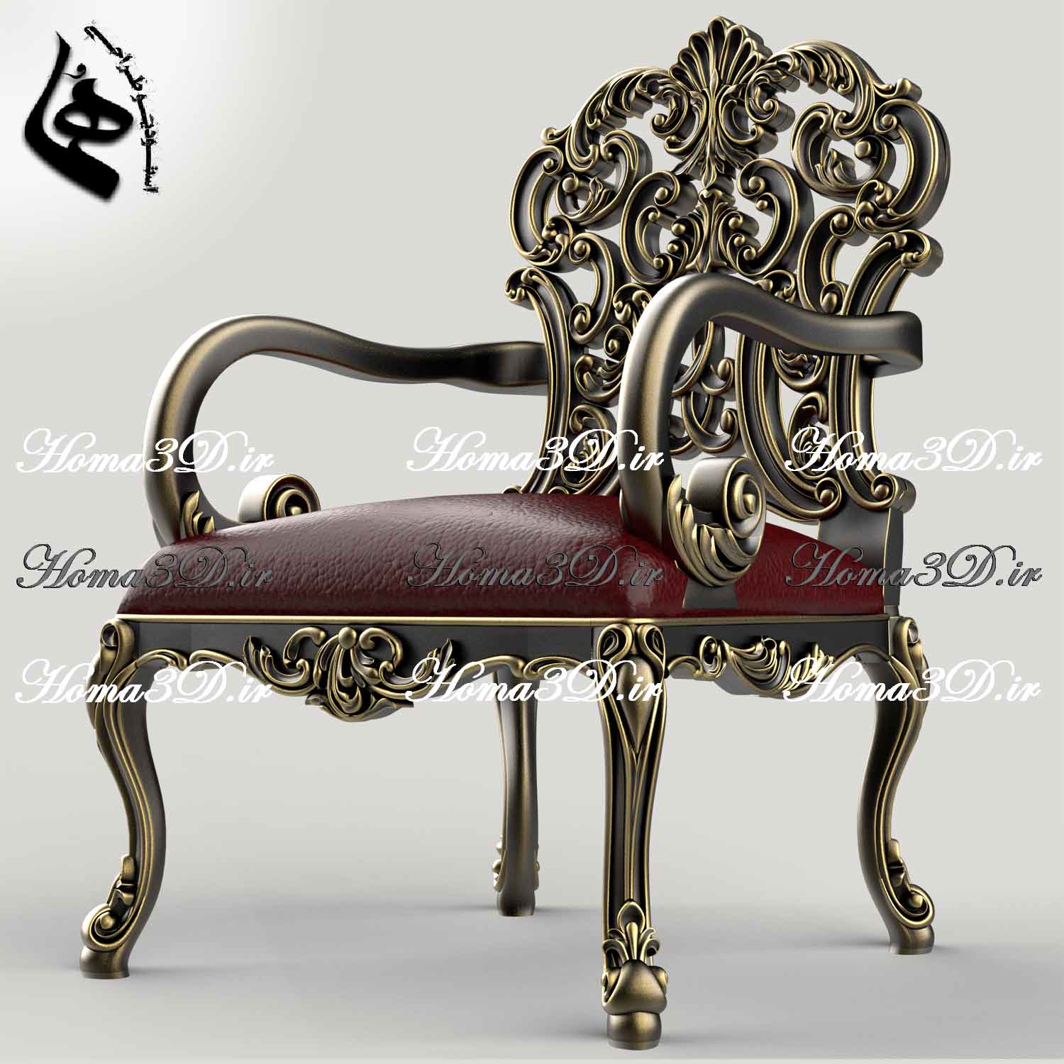 صندلی چپندر کینگ-صندلی چپندر مدل کینگ – تمام منبت لوکس و جذاب، خروجی تست‌شده با کیفیت بالا