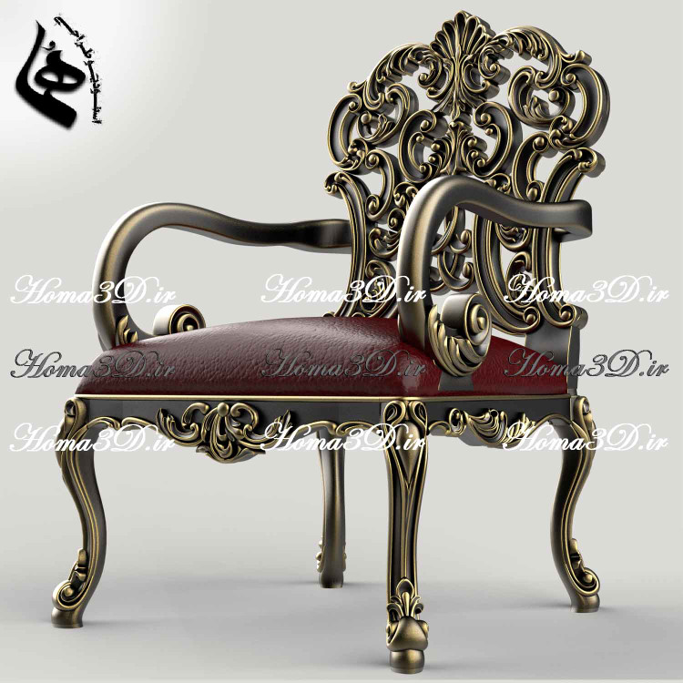 صندلی چپندر کینگ-صندلی چپندر مدل کینگ – تمام منبت لوکس و جذاب، خروجی تستشده با کیفیت بالا