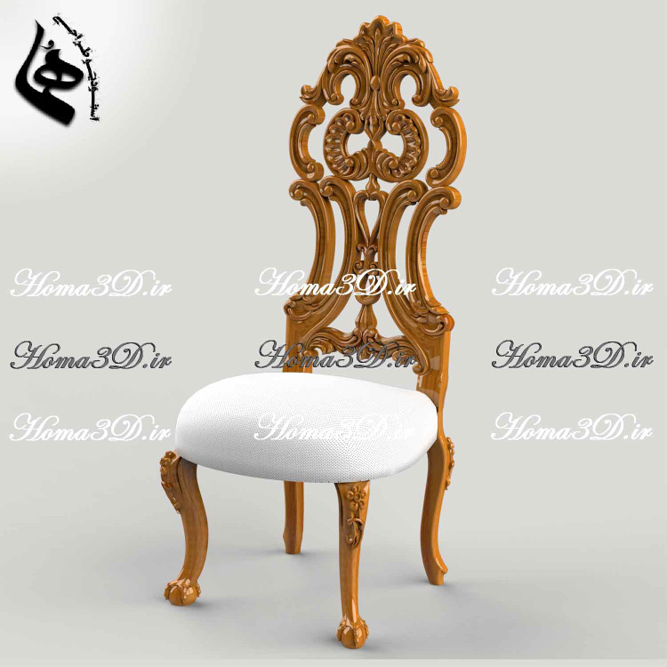 صندلی چپندر بلند کینگ-صندلی پشت بلند چپندر میزبان مدل کینگ – تمام منبت لوکس، همیشه در مد