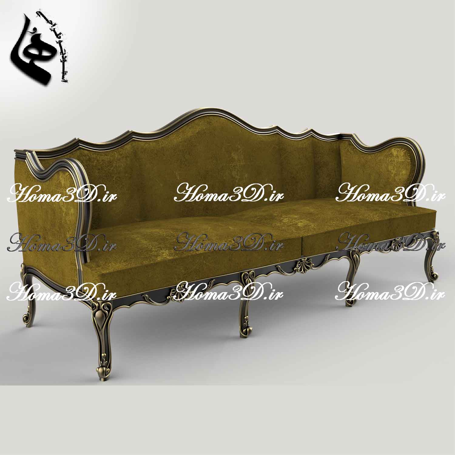 کاناپه منبتی کم چوب-کاناپه جدید کم‌چوب با اصالت و خاص