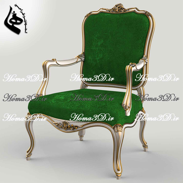 مبل منبتی فرانسوی- مدل ۳بعدی مبل فرانسوی با منبت جدید؛ پلی میان هنر کلاسیک و تکنولوژی روز