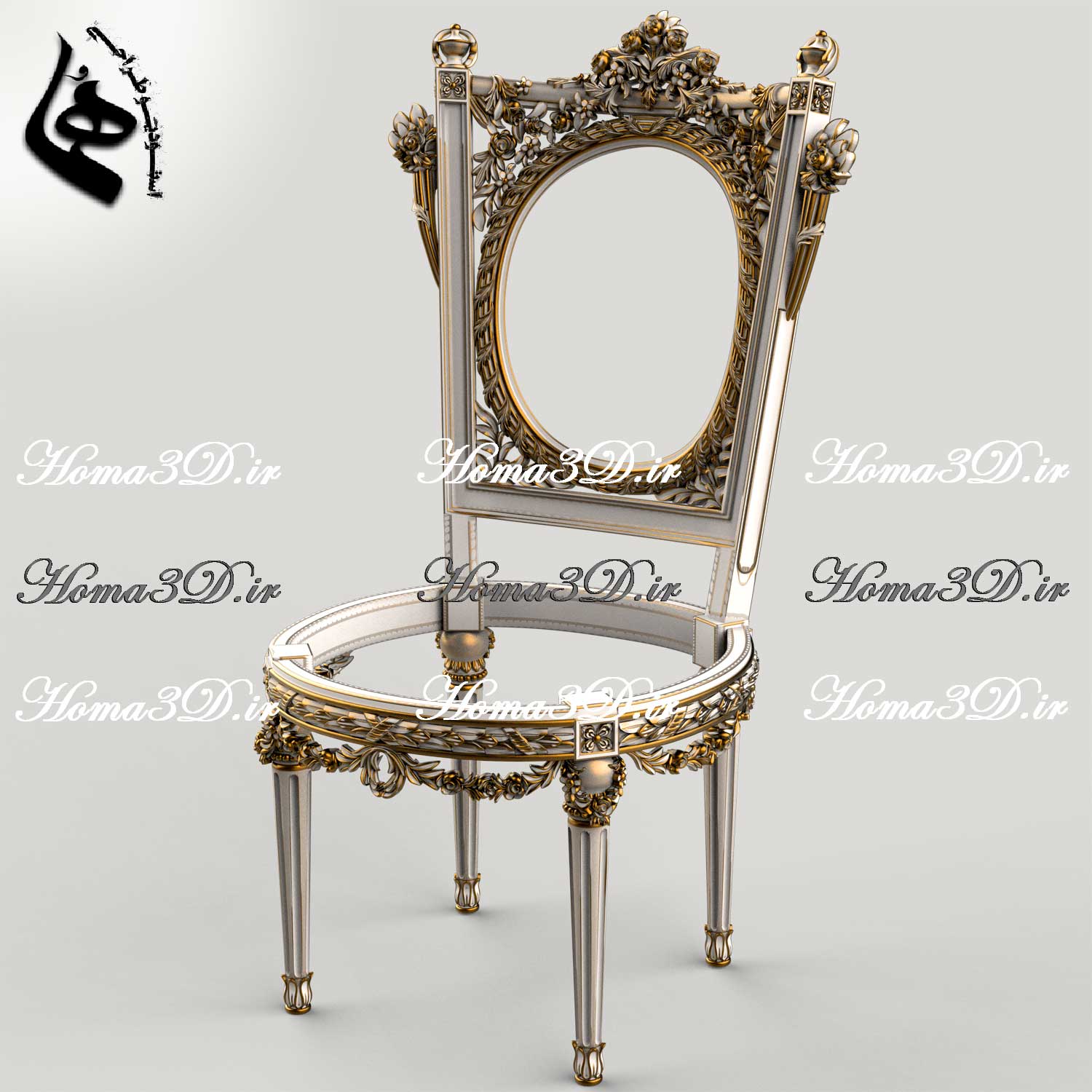 فایل طراحی سه‌بعدی مبلمان مصری با منبت دو‌رو لوکس، مناسب CNC تخت و روتاری؛ دانلود سریع با فرمت STL و وکتور EPS، JPG، DXF. طراحی اختصاصی استودیو هما.