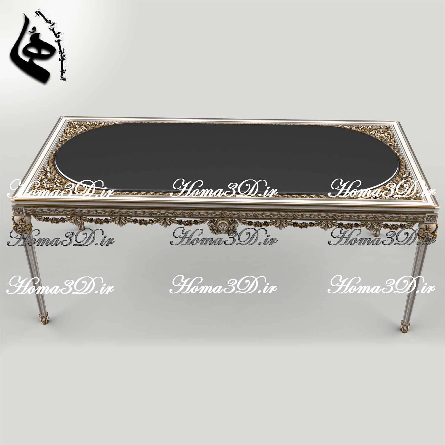 فایل طراحی سه‌بعدی مبلمان مصری با منبت دو‌رو لوکس، مناسب CNC تخت و روتاری؛ دانلود سریع با فرمت STL و وکتور EPS، JPG، DXF. طراحی اختصاصی استودیو هما.