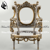 فایل3بعدی مبل سلطنتی45-فایل طراحی سهبعدی مبل پر منبت مصری دورو لوکس؛ فایل دیجیتال آماده