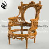 فایل3بعدی مبل سلطنتی45-فایل طراحی سهبعدی مبل پر منبت مصری دورو لوکس؛ فایل دیجیتال آماده