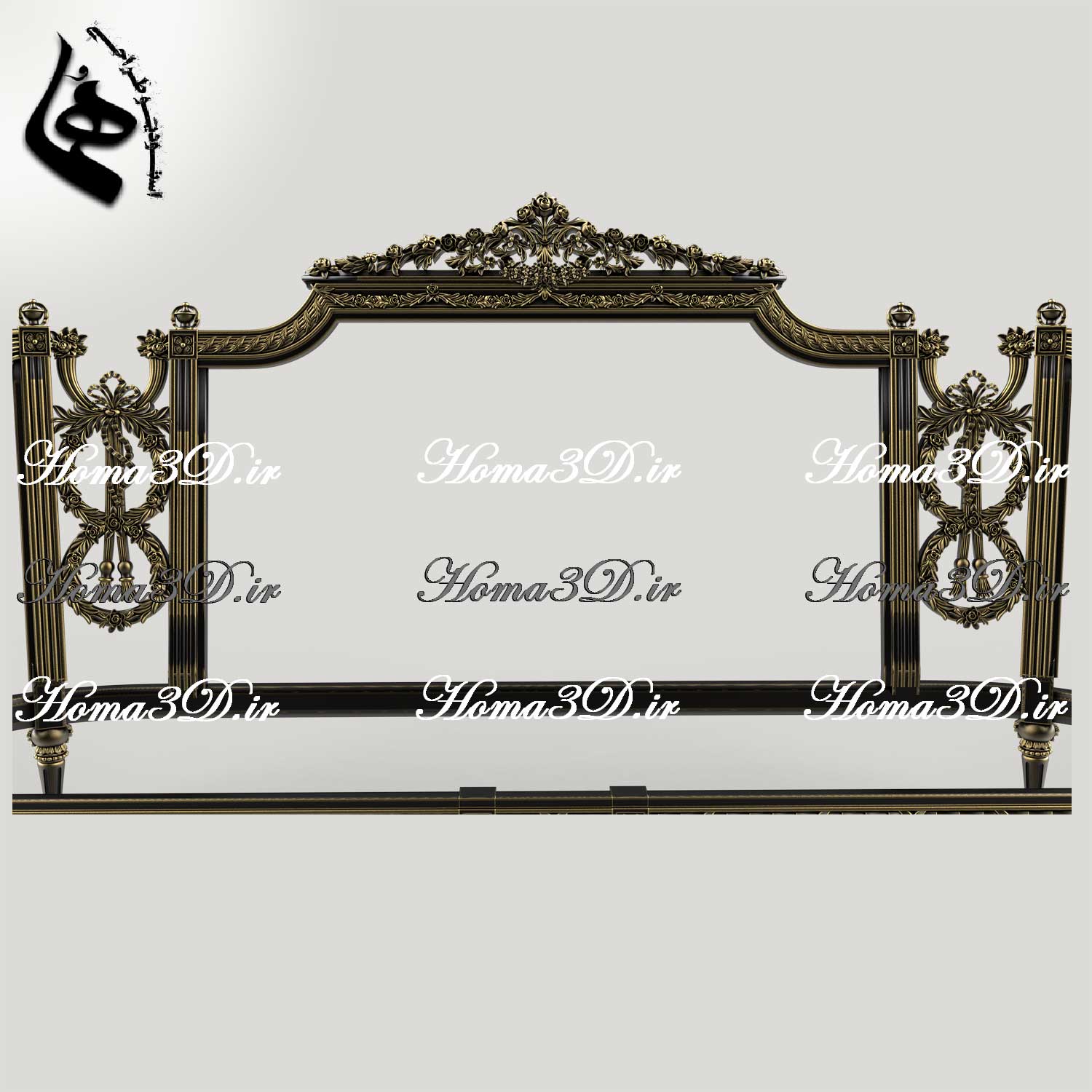 کاناپه2رو منبت لوکس مصری-فایل سه‌بعدی کاناپه مصری جدید؛ فایل دیجیتال آماده اجرا با CNC تخت
