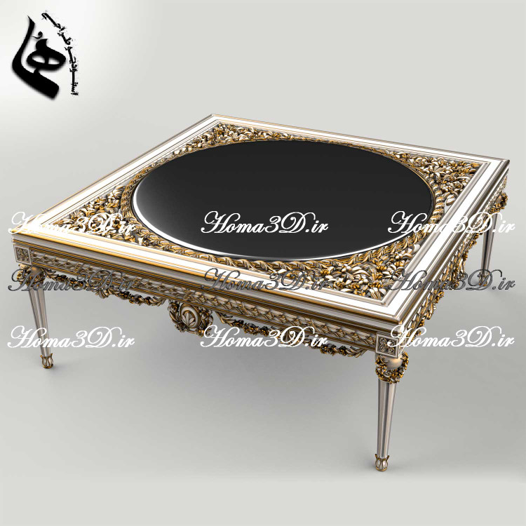 فایل دیجیتال سهبعدی میز جلو مبلی مصری پرمنبت و لوکس؛ آماده اجرا با CNC تخت و روتاری. دانلود سریع STL، EPS، DXF برای تولید بدون نقص نجاری.