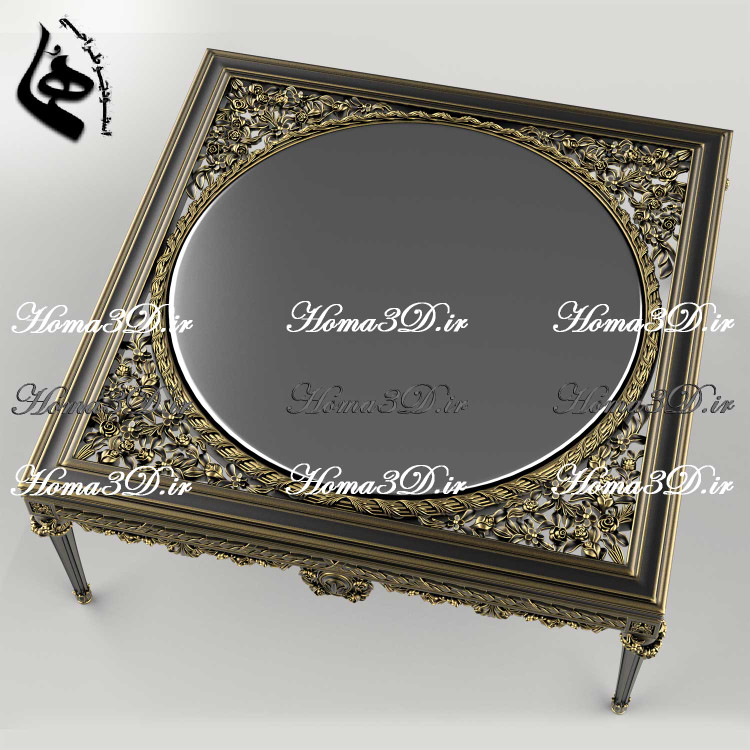 فایل دیجیتال سهبعدی میز جلو مبلی مصری پرمنبت و لوکس؛ آماده اجرا با CNC تخت و روتاری. دانلود سریع STL، EPS، DXF برای تولید بدون نقص نجاری.