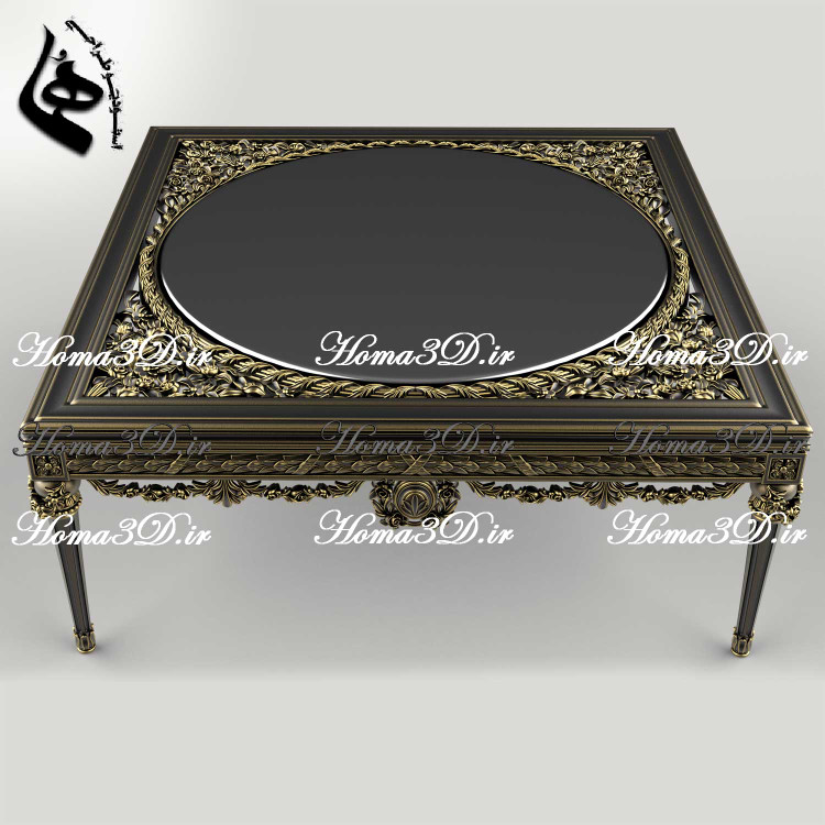 فایل دیجیتال سهبعدی میز جلو مبلی مصری پرمنبت و لوکس؛ آماده اجرا با CNC تخت و روتاری. دانلود سریع STL، EPS، DXF برای تولید بدون نقص نجاری.