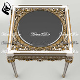 میزعسلی منبتی سلطنتی-فایل سهبعدی مجازی میز عسلی مستطیلی مکعبی لوکس مصری پر منبت