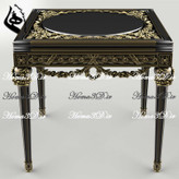 میزعسلی منبتی سلطنتی-فایل سهبعدی مجازی میز عسلی مستطیلی مکعبی لوکس مصری پر منبت