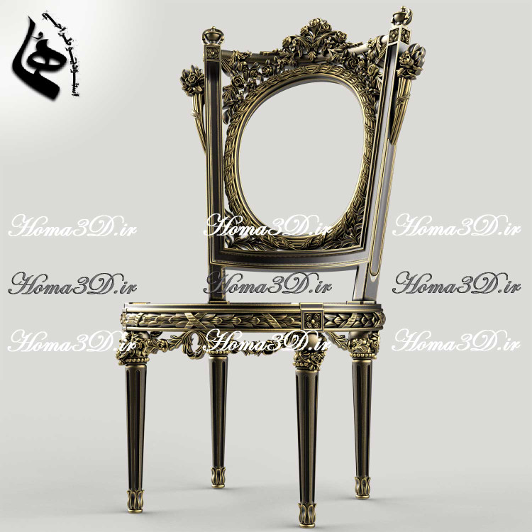 فایل سهبعدی مجازی صندلی ۲ رو منبت مصری تمام منبت لوکس با اصالت شکیل