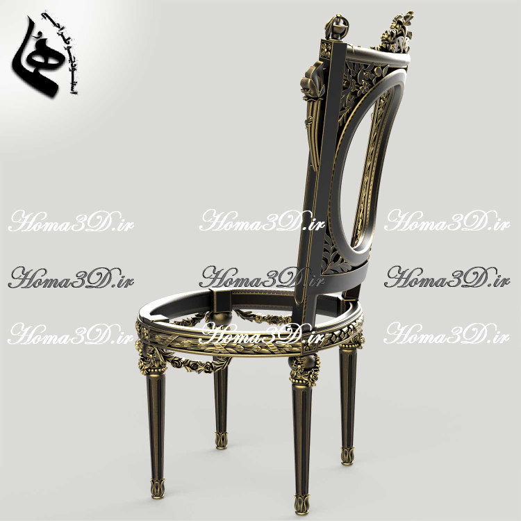 فایل سهبعدی مجازی صندلی ۲ رو منبت مصری تمام منبت لوکس با اصالت شکیل