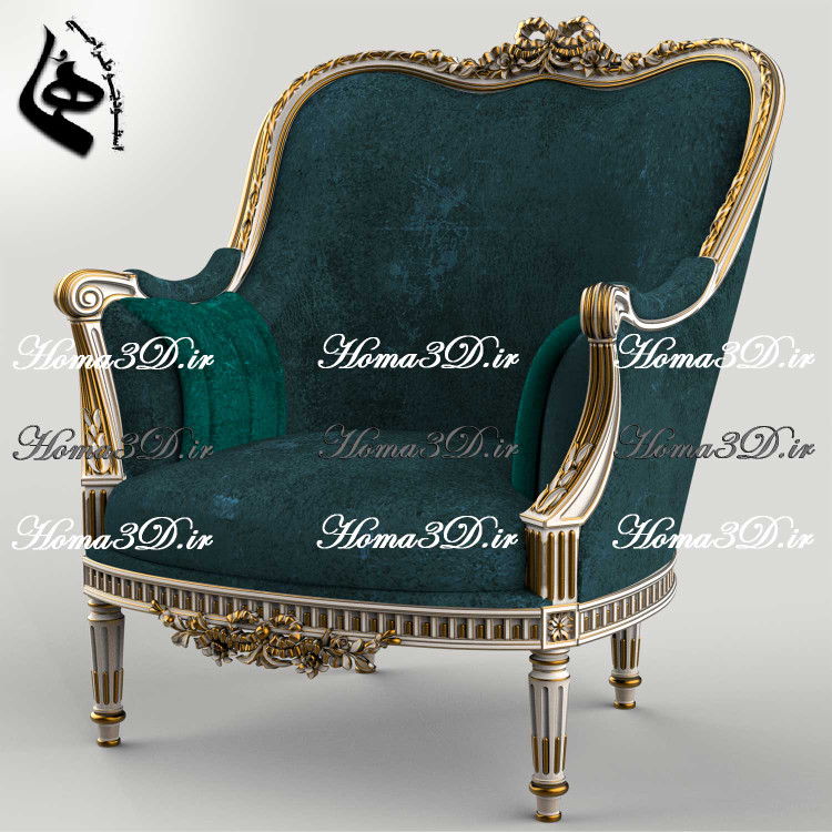 فایل طراحی سهبعدی و اسکن سهبعدی مبل لگنی با طراحی و منبت و قالبکشی جدید طبق استانداردهای روز دنیا