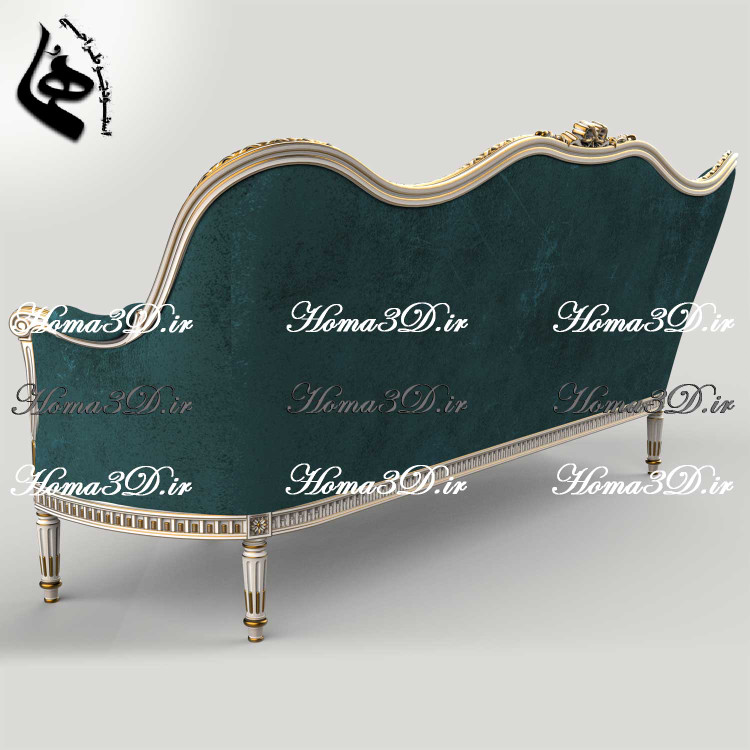 فایل3بعدی کاناپه منبتی مدل سهبعدی و فایل STL کاناپه با قالب لگنی برای تولید با CNC چوب