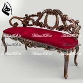 مدل سهبعدی و فایل STL نیمکت و کاناپه ۲ نفره ظریف با طراحی و منبت خاص، قالبکشی زیبا، کمچوب، لوکس و جدید