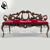 مدل سهبعدی و فایل STL نیمکت و کاناپه ۲ نفره ظریف با طراحی و منبت خاص، قالبکشی زیبا، کمچوب، لوکس و جدید