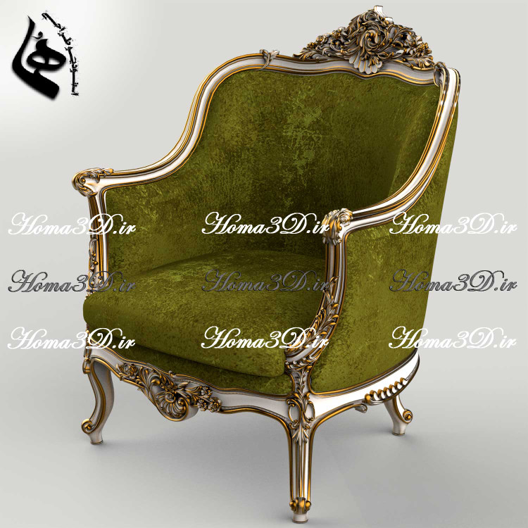 فایل دانلودی طراحی 3بعدی مبلمان با طراحی منبت و قالب کشی جدید