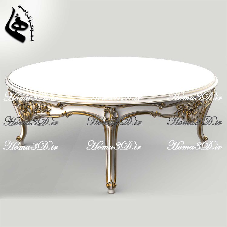 فایل دانلودی طراحی 3بعدی مبلمان با طراحی منبت و قالب کشی جدید