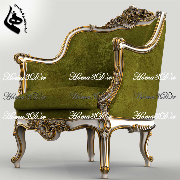مدل 3بعدی مبل-فایل طراحی3بعدی مبل منبتی50