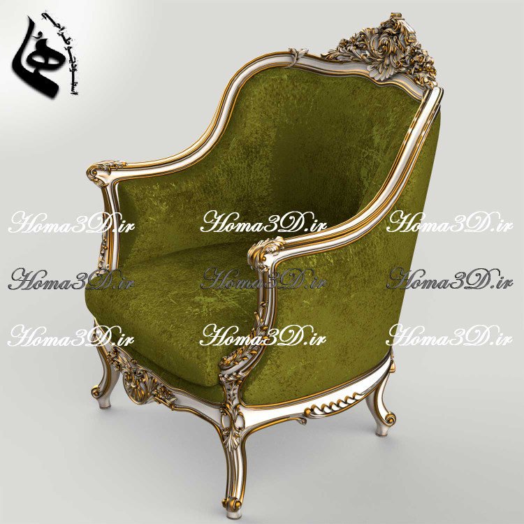 مدل 3بعدی مبل-فایل طراحی3بعدی مبل منبتی50