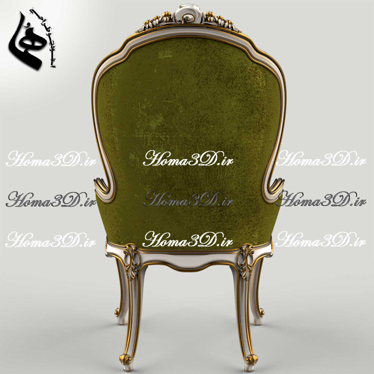 خرید فایل مجازی صندلی منبتی شاه نشین برای تولید نجاری و سی ان سی