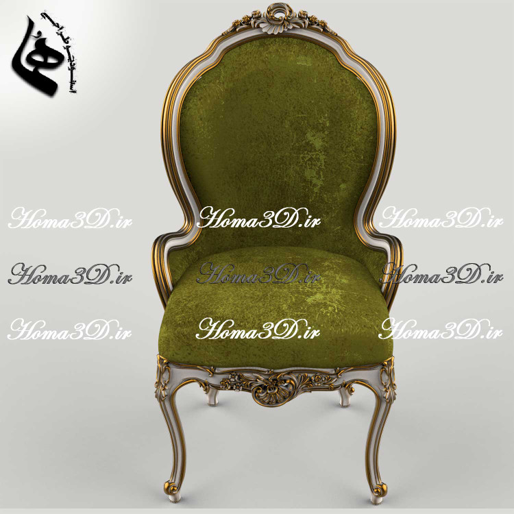 خرید فایل مجازی صندلی منبتی شاه نشین برای تولید نجاری و سی ان سی