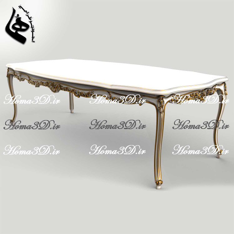 دانلود آنلاین فایل 3بعدی منبت میز ناهارخوری