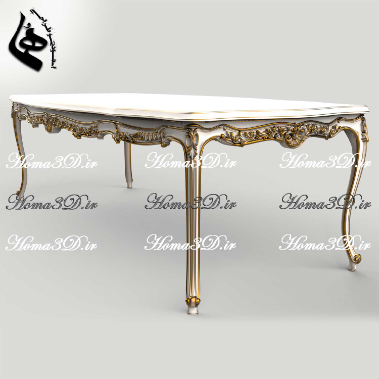 دانلود آنلاین فایل 3بعدی منبت میز ناهارخوری