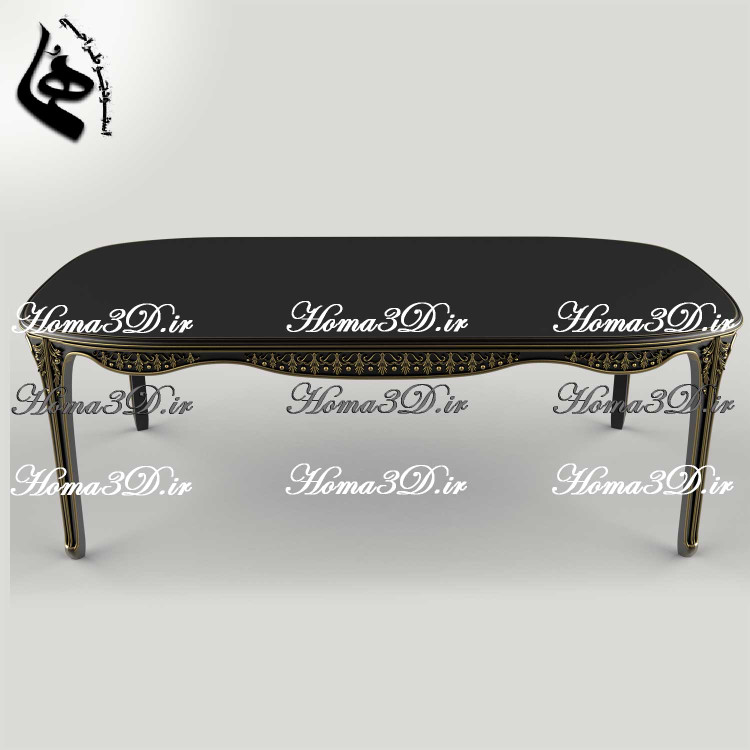 تولید میز ناهارخوری با طراحی سهبعدی و اجرا با CNC چوب