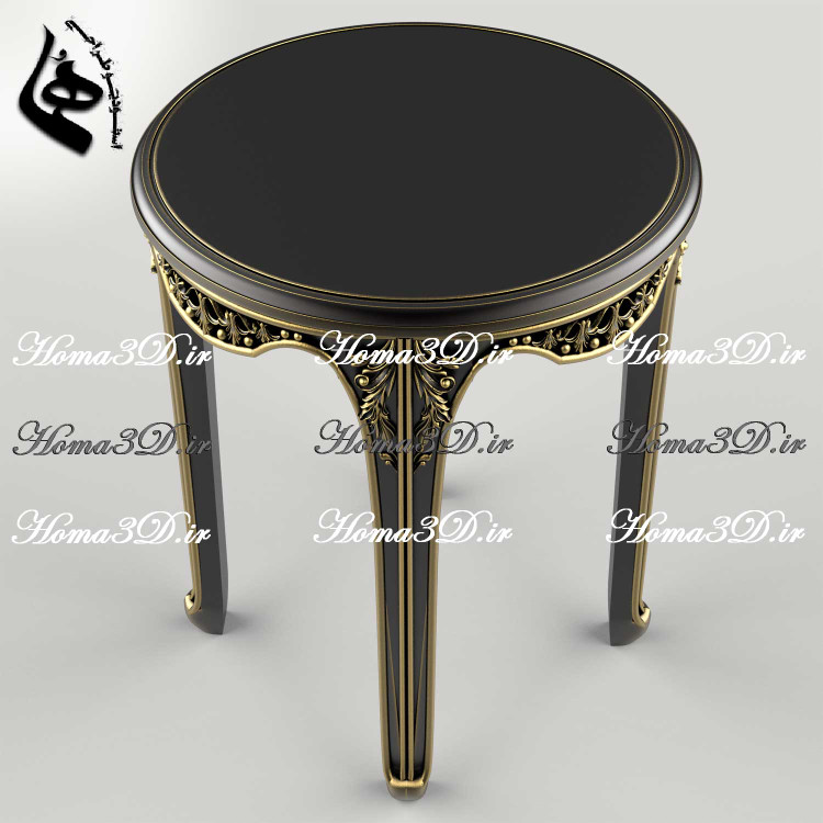 طراحی میز عسلی گرد برای پذیرایی و ست مبلمان | تولید میز عسلی گرد چوبی