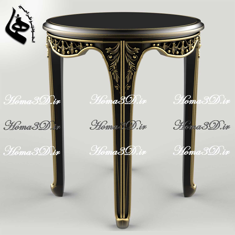 طراحی میز عسلی گرد برای پذیرایی و ست مبلمان | تولید میز عسلی گرد چوبی