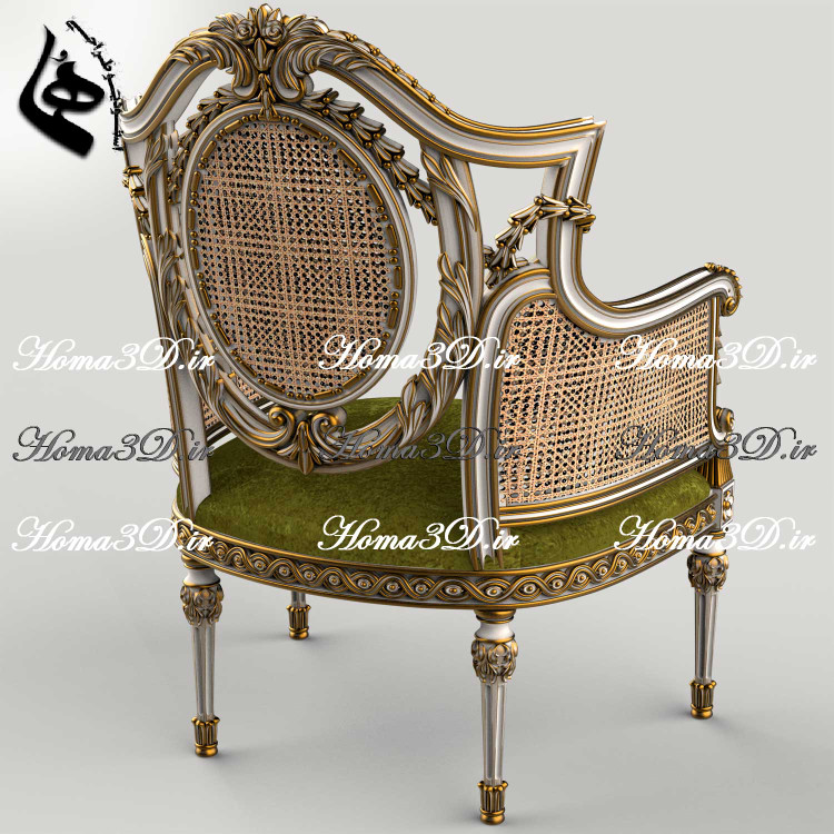 فایل دانلودی سهبعدی مبلمان ست فول ایتالیایی با منبت سنگین و دورو | آماده اجرا در CNC و کارگاههای نجاری