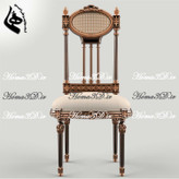 طراحی سهبعدی صندلی با ظرافت و استایل کلاسیک ایتالیا، دو رو منبت جذاب