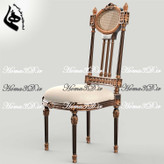 طراحی سهبعدی صندلی با ظرافت و استایل کلاسیک ایتالیا، دو رو منبت جذاب