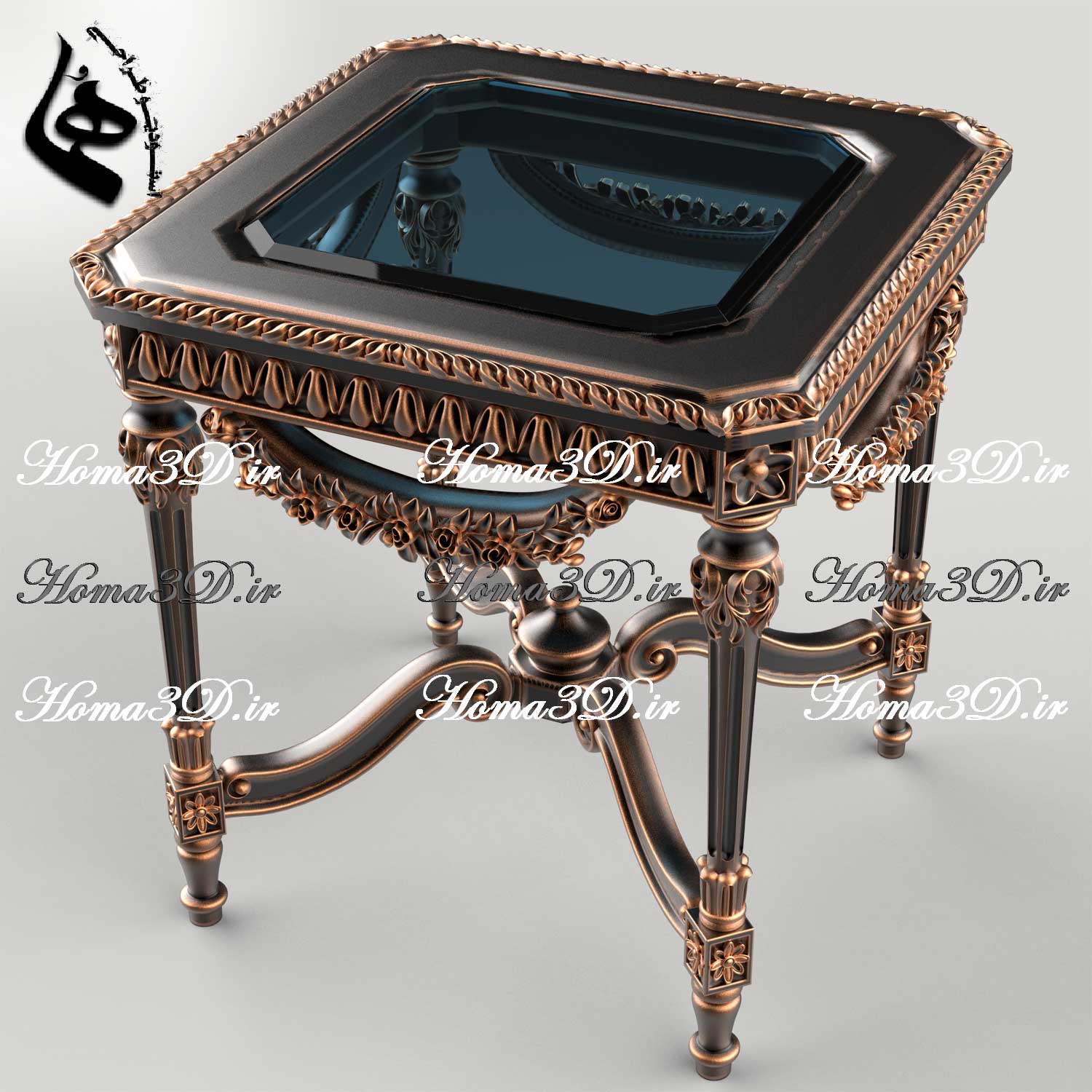 فایل طراحی سه‌بعدی دانلودی میز عسلی زیبا پرمنبت سنگین قالب جدید لوکس و زیبا برای تولید و دکوراسیون