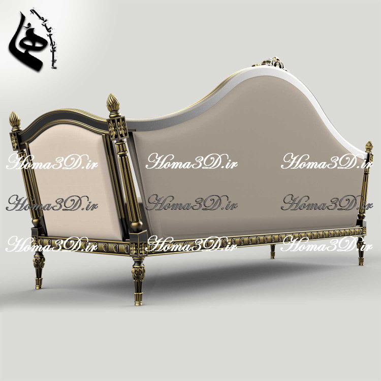 دانلود فایل سهبعدی کاناپه کاجی با طراحی و منبت جدید و قالبکشی مدرن مناسب هر سبک سلیقه و جنسیت و سن