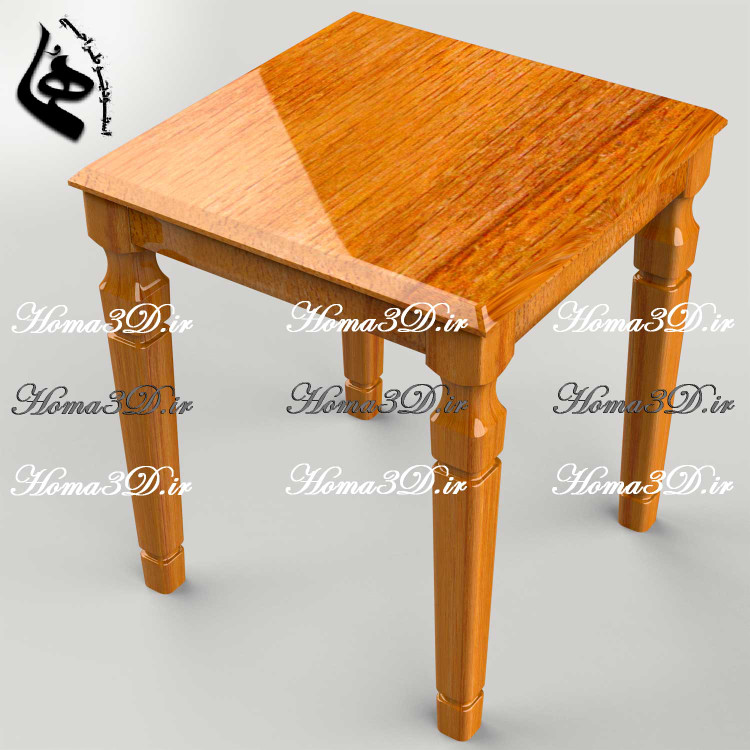 فایل طراحی و اسکن 3بعدی میز عسلی ابزاری بدون منبت