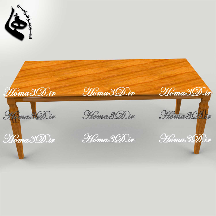 فایل طراحی میز ناهارخوری مدرن برای تولید در نجاری با CNC چوب و طراحی ابزاری