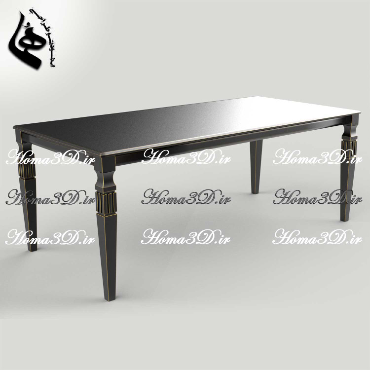 فایل طراحی میز ناهارخوری مدرن برای تولید در نجاری با CNC چوب و طراحی ابزاری