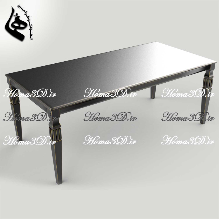 فایل طراحی میز ناهارخوری مدرن برای تولید در نجاری با CNC چوب و طراحی ابزاری