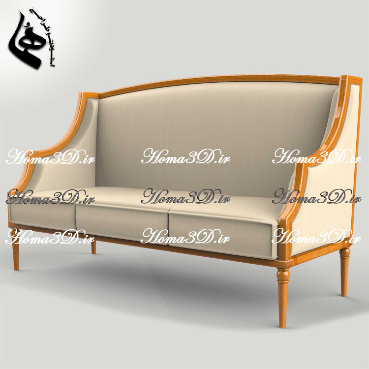 فایل طراحی و اسکن سهبعدی کاناپه ابزارخورده برای تولید در کارگاههای نجاری و CNC مدرن و خوشفروش