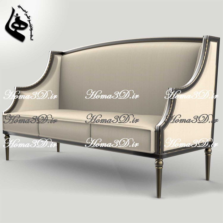 فایل طراحی و اسکن سهبعدی کاناپه ابزارخورده برای تولید در کارگاههای نجاری و CNC مدرن و خوشفروش