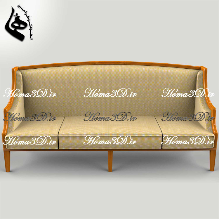 فایل طراحی و اسکن سهبعدی کاناپه ابزارخورده برای تولید در کارگاههای نجاری و CNC مدرن و خوشفروش