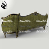 فایل طراحی سهبعدی کاناپه کینگسایز با منبت سنگین و ریز، شیک و خاص