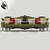 فایل طراحی سهبعدی کاناپه کینگسایز با منبت سنگین و ریز، شیک و خاص