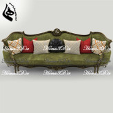 فایل طراحی سهبعدی کاناپه کینگسایز با منبت سنگین و ریز، شیک و خاص